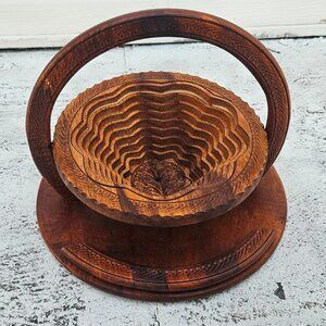 Handmade Real Wood Folding Plate Wood Tray Dried Fruit Decorative Fruit Tray
